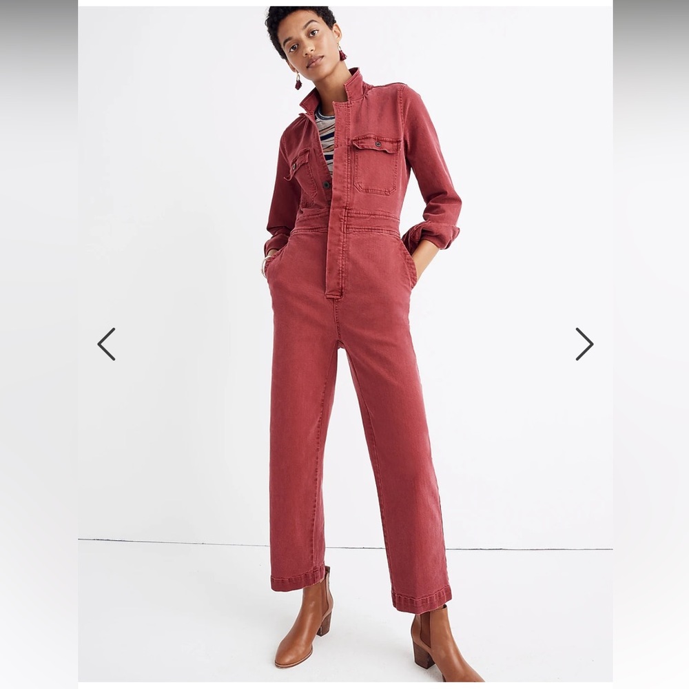 madewell Garment-Dyed Slim Coverall Jumpsuit